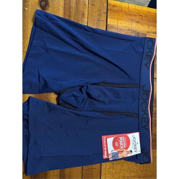 NWT Jockey Dark Blue Boxer Brief Size Medium - Picture 1 of 6